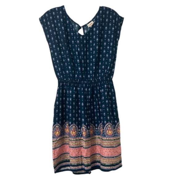 Mossimo Supply Co. Dresses & Skirts - Mossimo Supply Co. Blue and Pink Midi Dress Women’s Size Medium | boho